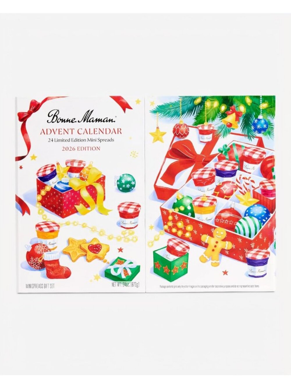 Holiday Advent Calendar 2026 - 24 Mini Jam Jars, Festive Gift Idea, Gourmet